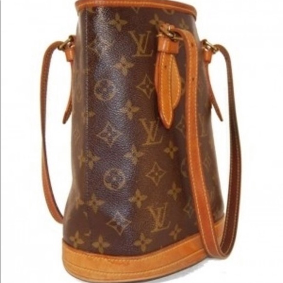 AUTHENTICATED Louis Vuitton Petit Bucket Bag - Picture 4 of 8